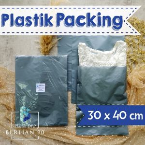 Plastik Olsop HD Tanpa Plong 30x40 cm Silver & Putih Isi 100 Lembar – Plastik Packing Tebal untuk Online Shop Kantong Plastik Baju Kresek Olshop Murah Plastik Kemasan Grosir 2025