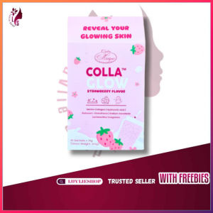 MISTIQUE Colla Glow Hydrolyzed Marine Collagen Drink Strawberry Flavor 10 Sachets 210g