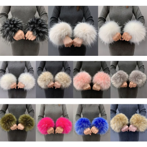 Faux Fur Wrist Cuffs Winter Furry Bands Imitational Animal Fur Wrist Warmer Arm Warmer Leg Warmer Ankle Warmer One Size