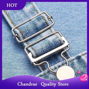 [Chandrae] Dungaree Fasteners Clip Brace Buckles With Jeans Buttons Set For Denims Jackets Home DIY Apparel Sewing Supplies