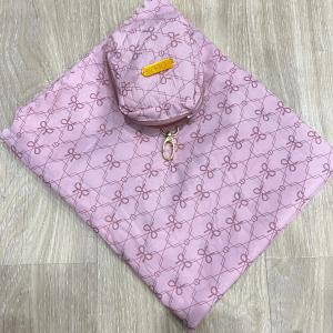 MUKENA TRAVEL MINI SHABBY PARASUT KOREA LASERCUT 2IN1