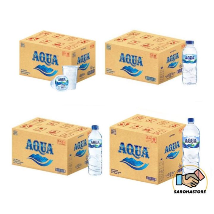 Aqua Air Mineral 1 Dus 240 ml / 330 ml / 600 ml / 1500 ml | Lazada ...