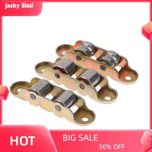 Jacky 80 Type Flat Groove Double Wheel Metal Slide Doors Window Pulley Support Bottom Sliding Roller Track Hardware Accessories