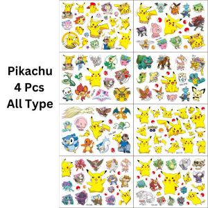 Pikachu Pelekat Tatu Kanak Kanak Pokemon Sticker Kartun Hadiah Hari Jadi Tatu Air Tidak Toksik Pokémon Pikachu Kids Tattoo Sticker Water Transfer Sticker Boy Girl Gift 皮卡丘神奇宝贝宠物小精灵宝可梦精灵儿童生日纹身贴纸水转印贴画 A327