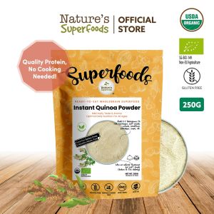 Natures Superfoods Organic Instant Quinoa Powder 250g - For Baby (6+ months) or Elderly l Whole Grain l No Added Sugar or Additive l Halal