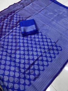 SAREE SOFT BANARASI LICHI SILK (READY STOCK) 295 chvkfi