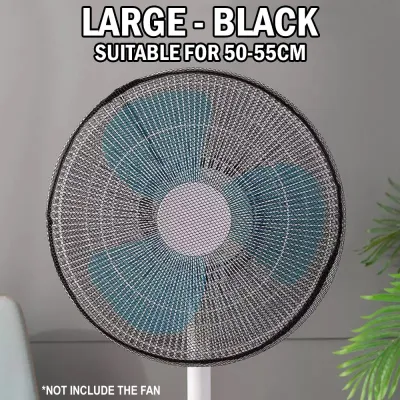 AKIRO HOME Fan Cover Safety Baby Finger Protector Fan Guard Net Easy Clean Machine Washable Mesh Cover Jaringan Penutup Kipas 风扇套