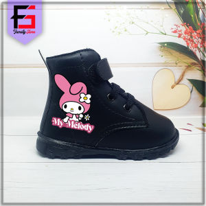 Sepatu Boots MELODY Anak Perempuan Fashion Sporty / Sepatu Boots Tali Perekat Anak Cewek Kartun Cute