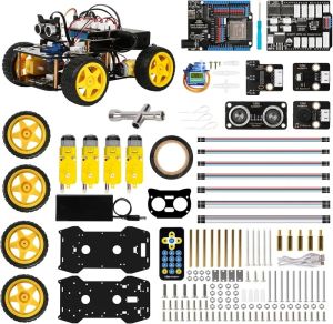 2026 ACEBOTT Robotics Kit for Kids Smart Robot Car Kit Compatible with Arduino & Scratch STEM Toys Coding Robot Kit with App Control