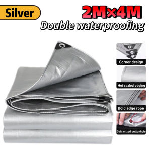 【Durable 50 Years】Thickening Tarpaulin 4M*6M Trapal Lona Tolda Canopy Roofing Tarpaulin