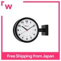 Dulton Double Face Clock Black S624-659BK. 