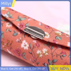 Millys Hộp đựng son môi hộp đựng thêu hoài cổ thiết kế hoa kèm gương hộp đóng gói