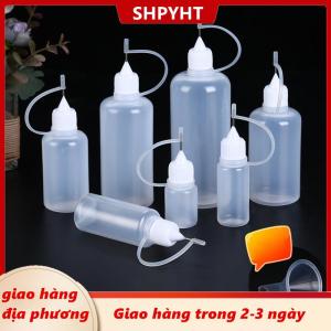 [COD] SHPYHT Giao hàng địa phương 2 5PCS 5ml 10ml 20ml 30ml 50ml 60ml 100ml PE nhựa có thể ép tip Applicator chai bơm lại ống nhỏ giọt với kim tip mũ cho keo