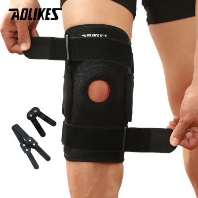 Đai bó bảo vệ đầu gối cao cấp AOLIKES A-7907 thanh hợp kim nhôm trợ lực dây chằng khớp gối Sport Knee Protector