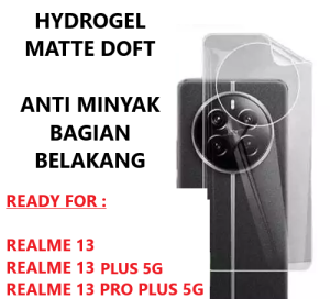 REALME 13 PLUS 5G 13 PRO PLUS 5G 13 PRO 5G 13 11 C61 C63 C65 C67 C51S C51 NFC ANTI GORES BELAKANG MATTE DOFF ANTI MINYAK ANTI JAMUR SKIN GARSKIN ANTI JAMUR
