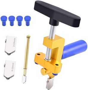 Manual Tile Mirrors Cutter Multi-Functional Glass Cutter Set Tile Opener
