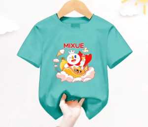 mixueperahuvirall/kaos atasan anak usia 1-12 tahun lengan pendek