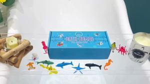 Shark Bath Bombs for Kids with Surprise Inside SEA Animals - Natural and Safe Bath Bombs Gift Set for Girls & Boys - Multicolored Organic Bubble Bath.