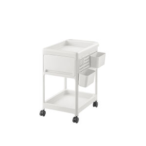 Trolley Organizer Cart Baby Organizer Storage Rack Organizers for Things Toy Organizer Storage Rack with Wheels 3 Tier Trolley Cart Layered Rack Organizer Kitchen Organizer Space Saver