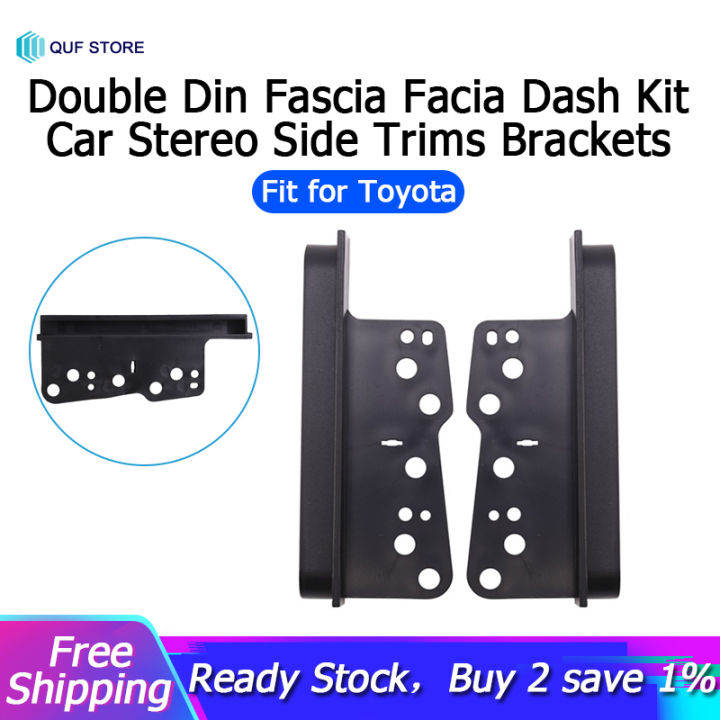 Universal Double-Din Fascia & Brackets Kit For Toyota - Stereo Installation Trim