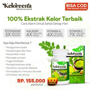 Keloreena 100 dan 50 Kapsul - Herbal Ekstrak Daun Kelor Alami Atasi Berbagai Macam Penyakit