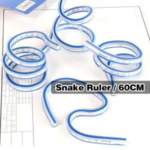 60cm Flexible Curve Ruler Drafting Drawing Soft Measure Ruler Serpentine Ruler