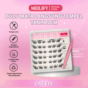 MEILIFY - Bulu Mata Tanpa Lem [CAT EYE] Bulmat / Eyelash Extension Bulumata Palsu Langsung Tempel