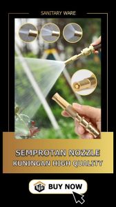 Hose Nozzle Spray / Semprotan Air Kuningan / Cuci mobil Semprotan Air Lurus Kuningan / Semprotan Taman motor mobil