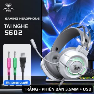 Tai Nghe Chụp Tai AULA S602 - Tai Nghe Gaming Có Đèn Led RGB Và Mic Đàm Thoại