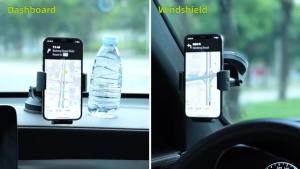 pop-tech Phone Mount for Car [Military-Grade Suction] Universal Cell Phone Holder for Your Car Dashboard Windshield Window Automobile Cradle Fit for iPhone Samsung All Smartphones with Thick Case