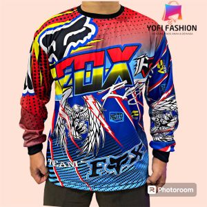 KAOS JERSEY BALAP CROSS DEWASA LENGAN PANJANG FULL PRINTING MODEL TERBARU