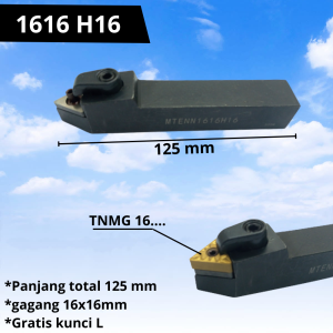 Holder Bubut Netral MTENN 1616 2020 2525 3232 Stang Bubut Netral Insert TNMG