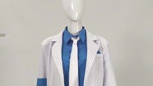 Halloween cos Clothing Michael · Jackson white suit performance outfit stage costume
