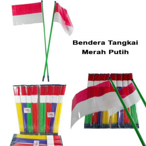 Peluit Bendera Tangkai Merah Putih 1 Pack Isi 20 Pcs Pluit HUT RI 17 Agustus