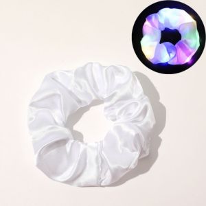 【SG Ready Stock】Led Elastic Flashing Hair Bands Glow In The Dark For Satin Elastic Scrunchies Deocration Wedding Party Concert Supplies