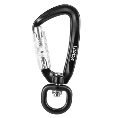 TOMSHOO Lixada Swivel Carabiner Clip 360° Rotatable Spinner Carabiner Small Auto Locking Carabiner Rotational Hammock Hanging Clip Pet Leash Hook