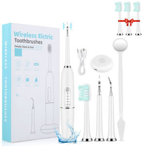 Electric ToothbrushStain Removal With Freebies Heads 5 Modes Tooth Care USB Charging