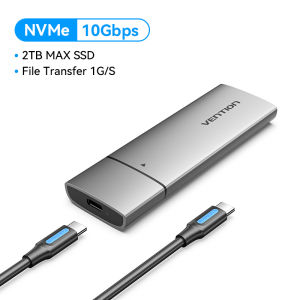 Vention M.2 NVMe SATA box ổ cứng Hard Disk Enclosure Case USB 4.0 USB C 3.2 Gen 2 40Gbps 10Gbps cho SSD HDD M-Key M&B-Key Aluminum External hộp đựng ổ cứng 【Free Cáp USB C to C】