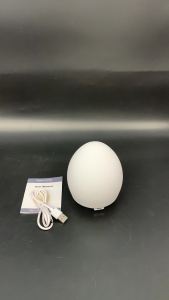 Soft Silicone Baby Night Light Egg Shaped Nursery Lamp Touch Control RGB Color Changing Dimmable Bedside Light Portable Sleep Aid Lamp For Kids Room Decoration Gift