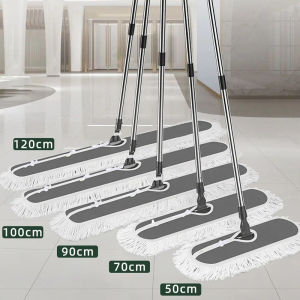 Flat Mop Large Household Dust Push Hotel Mop Rotatable Lazy Mop Floor Mop Wet Dry Dual-use One Mop Clean平板拖把大號家用塵推飯店排拖可旋轉懶人拖地拖布幹濕兩用一拖淨