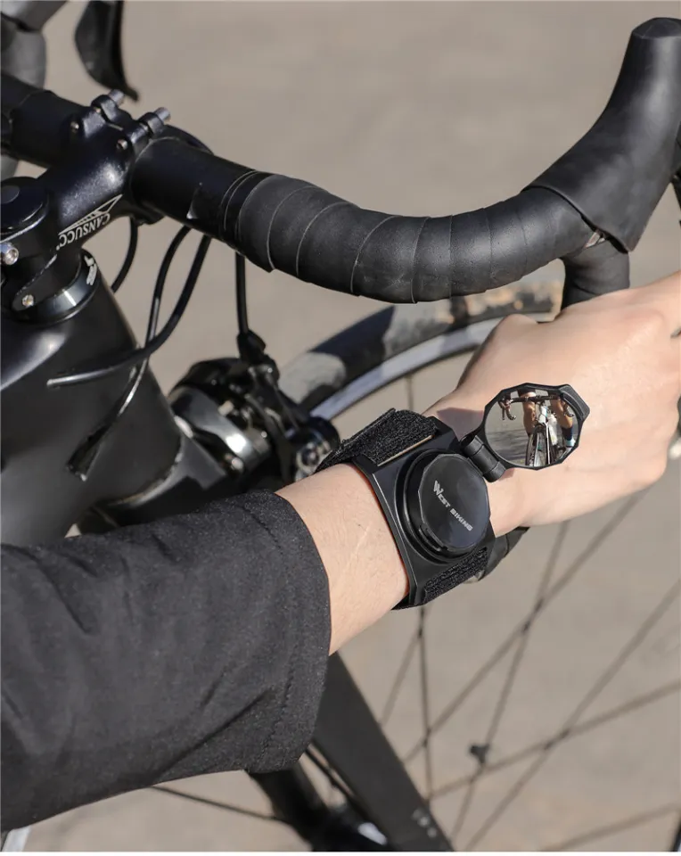 WEST BIKING Bike Rearview Cycling Handlebar Wrist Back Mirror