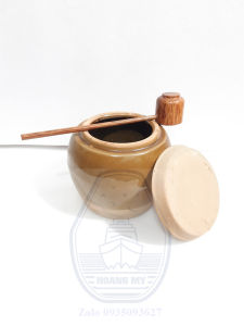 Thố gốm Nam bộ 1.5 lit tặng kèm gáo dừa