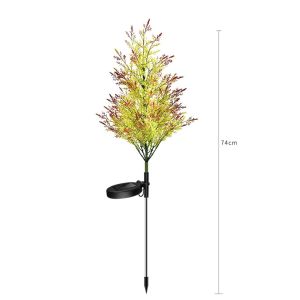Solar Simulation Cypress Tree Light/ Waterproof Outdoor Led Solar Flashing Lights/ Waterproof Lawn Path Landscape Decoration