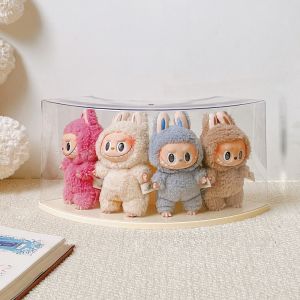 LOVWK Diy Hand-made Labubu Doll Storage Case Transparent Large Capacity Crybaby Display Box Dust Proof Doll Toy Removable Display Stand Studio