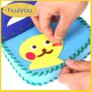 huayou 8Pcs Kids Sewing Kit DIY Felt Sewing Kits Preschool Educational Toys Craft Felt With Safety Needle For Boys Girls Beginners