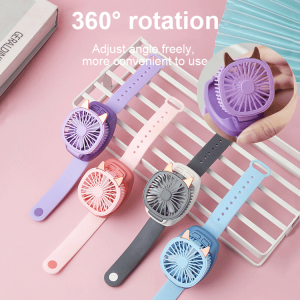Fashionable Wrist Fan Watch Mini Handheld Fan with Three Speeds for Home and Travel