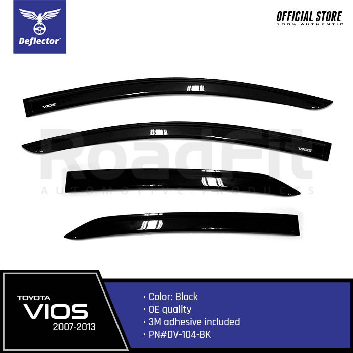 thumbnail image 2 of Smoked Door Visor / Rain Deflector Set – 6 Pieces – For Kia Niro (2017-2020) – Made In Korea 2 of 2