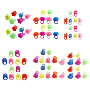 Multifunction LED Glow Rings Pack of 12 Festivals Parties Decoration for Wedding Birthday New Year Present