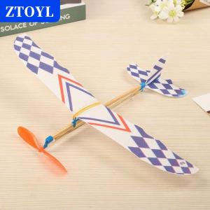 [COD]🔥🔥🔥ZTOYL Rubber Band Elastic Powered Aircraft Glider Flying Plane Airplane DIY Kids Toy