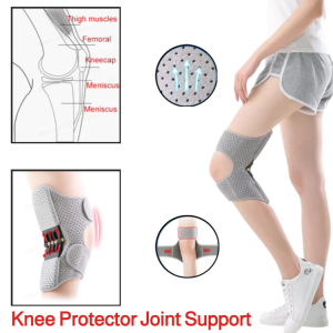 2Pcs Knee Protector Joint Support Knee Pads Power Lift Knee Pads Rebound Spring Force Knee Booster Leg Protector